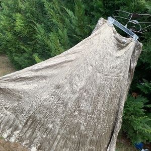 Soft Surroundings Silverish Grey Broom/Maxi Skirt Sz 2x NWOT